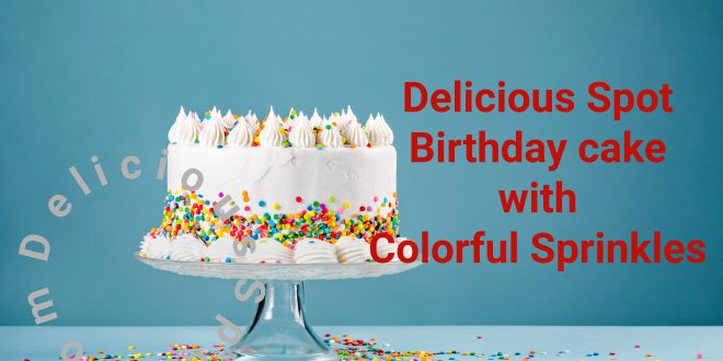 Vibrant White Birthday cake